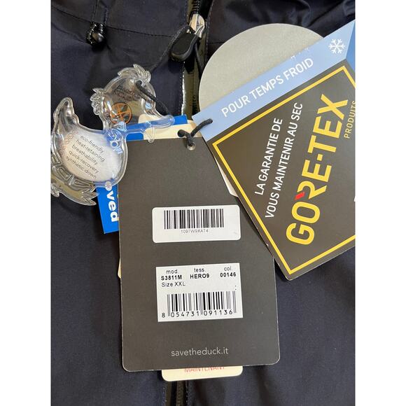 Save The Duck Men's Hero Winter Hooded Jacket Size 2XL S3811M-HERO9 $698 - Picture 4 of 14